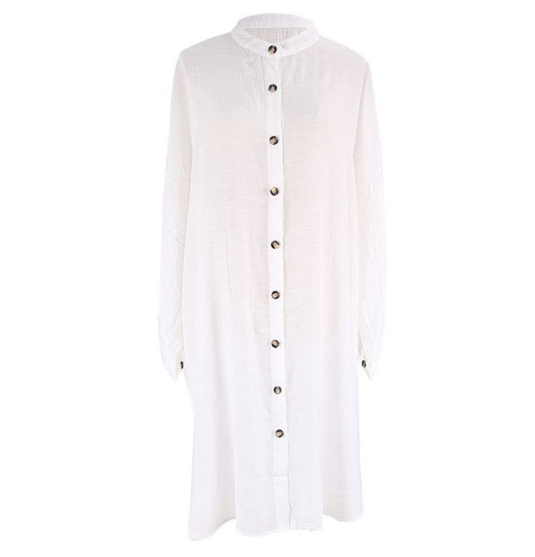 Women's Beach Swimsuit Cover-up Sunscreen Shirt