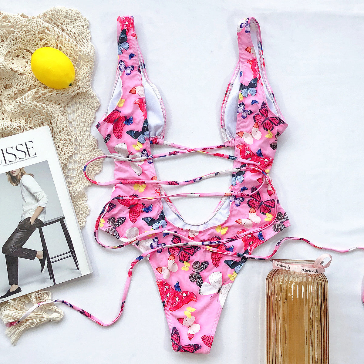 Deep Plunge Cutout One Piece Women's Swimsuit