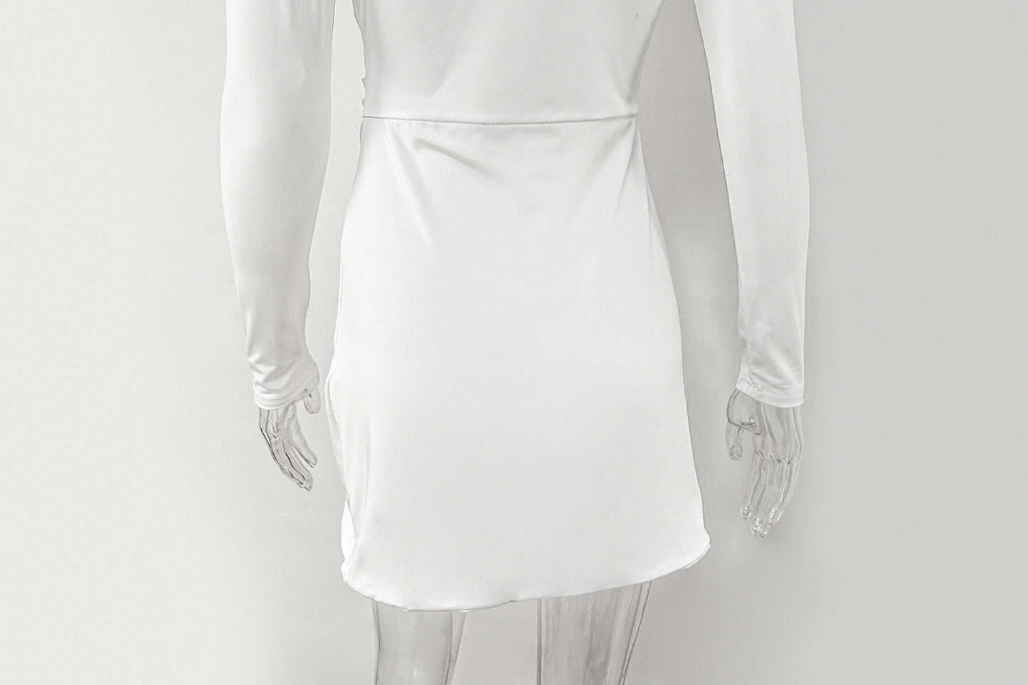 European And American Irregular Slit Sheath Dress