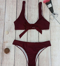 Load image into Gallery viewer, 2 Piece Tied Knot Swimsuit
