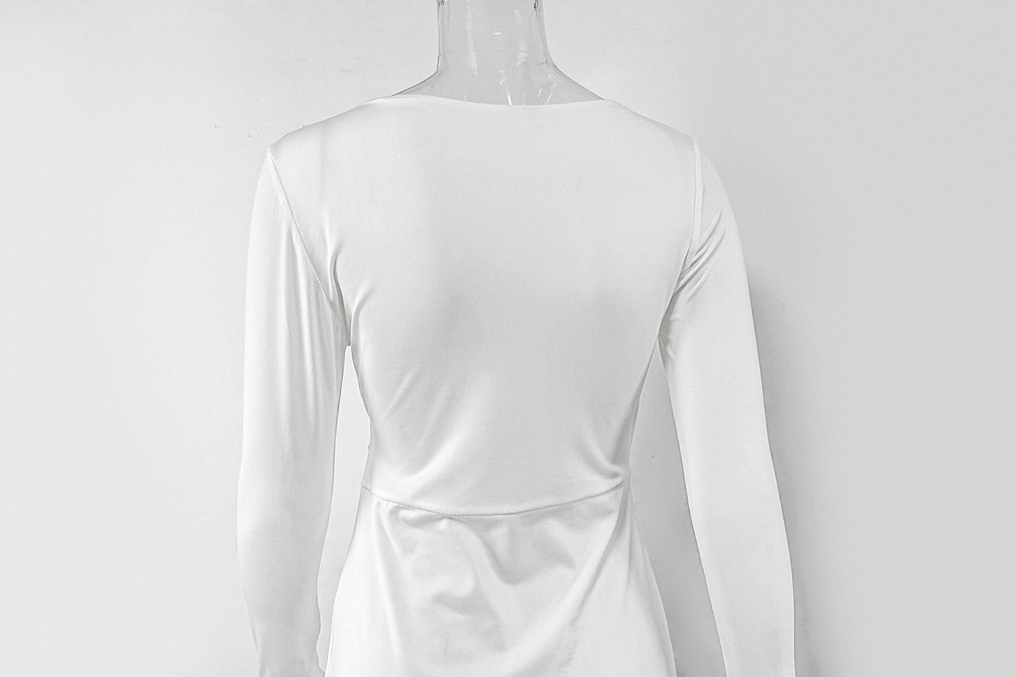 European And American Irregular Slit Sheath Dress