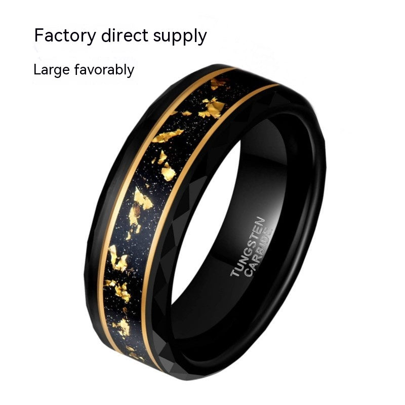Irregular Gravel Niche Men Jewelry Ring