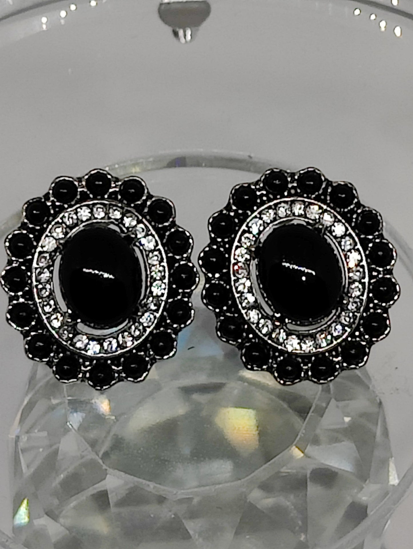 Crystal Beaded Jeweled Dangle Earrings