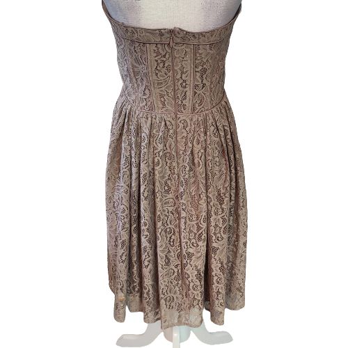 Eva Mendez Strapless Lace Cocktail Dress Size 8