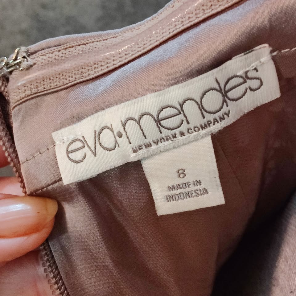 Eva Mendez Strapless Lace Cocktail Dress Size 8