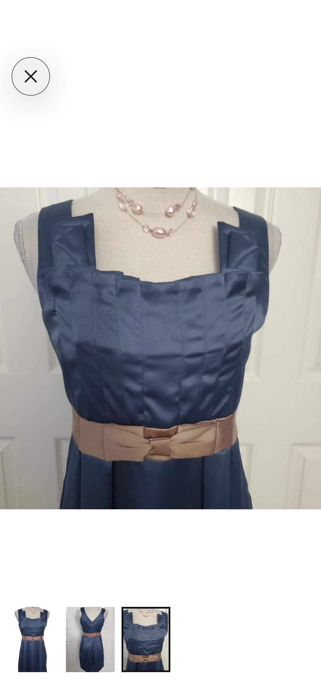 Sophisticated 100% Brushed Cotton Cocktail Dress