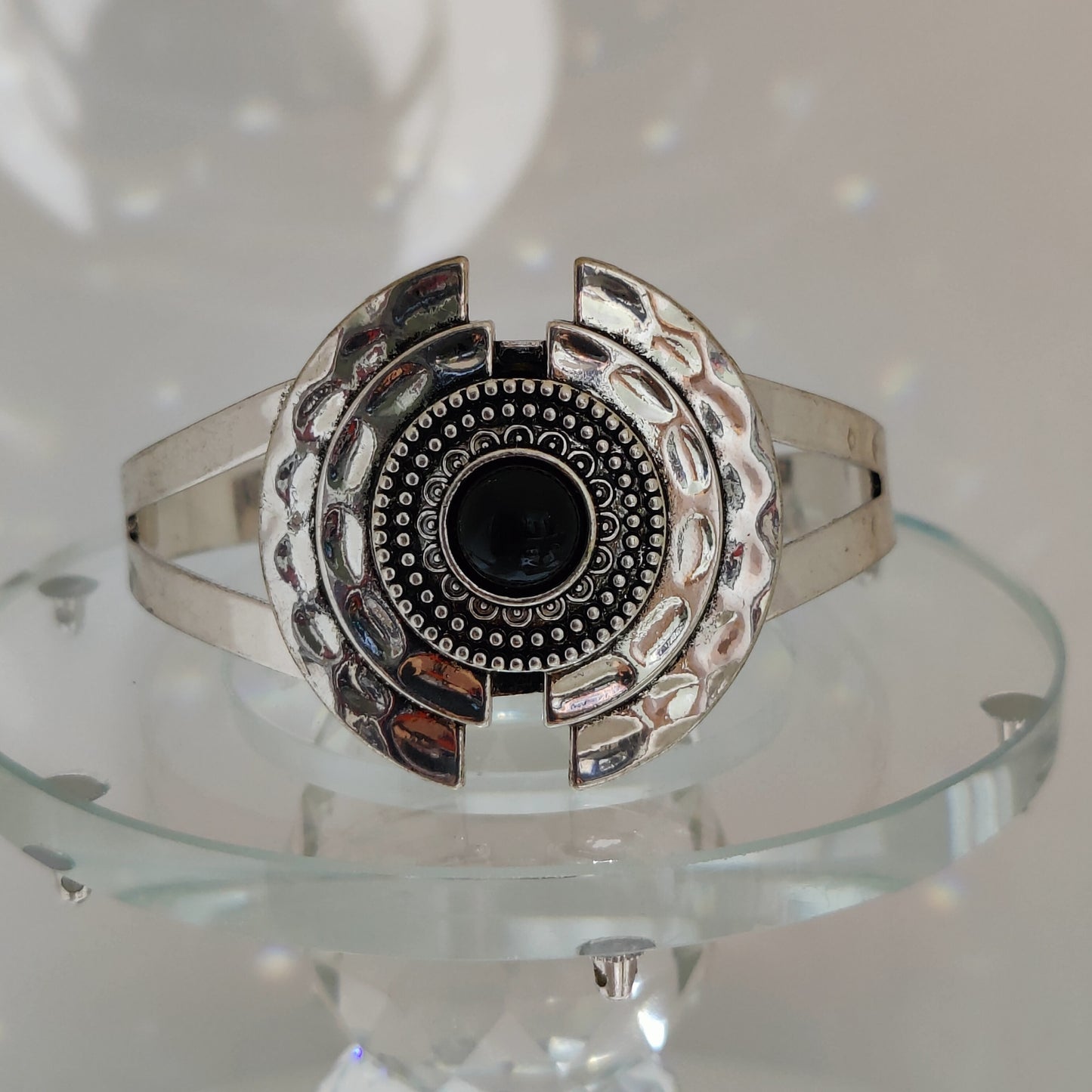 Tribal Navajo Stretch Vintage Crystal Leather Bracelets