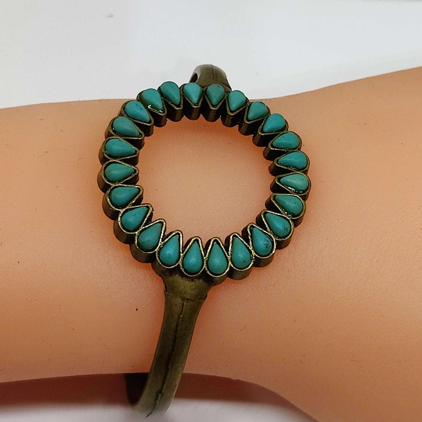 Tribal Navajo Stretch Vintage Crystal Leather Bracelets