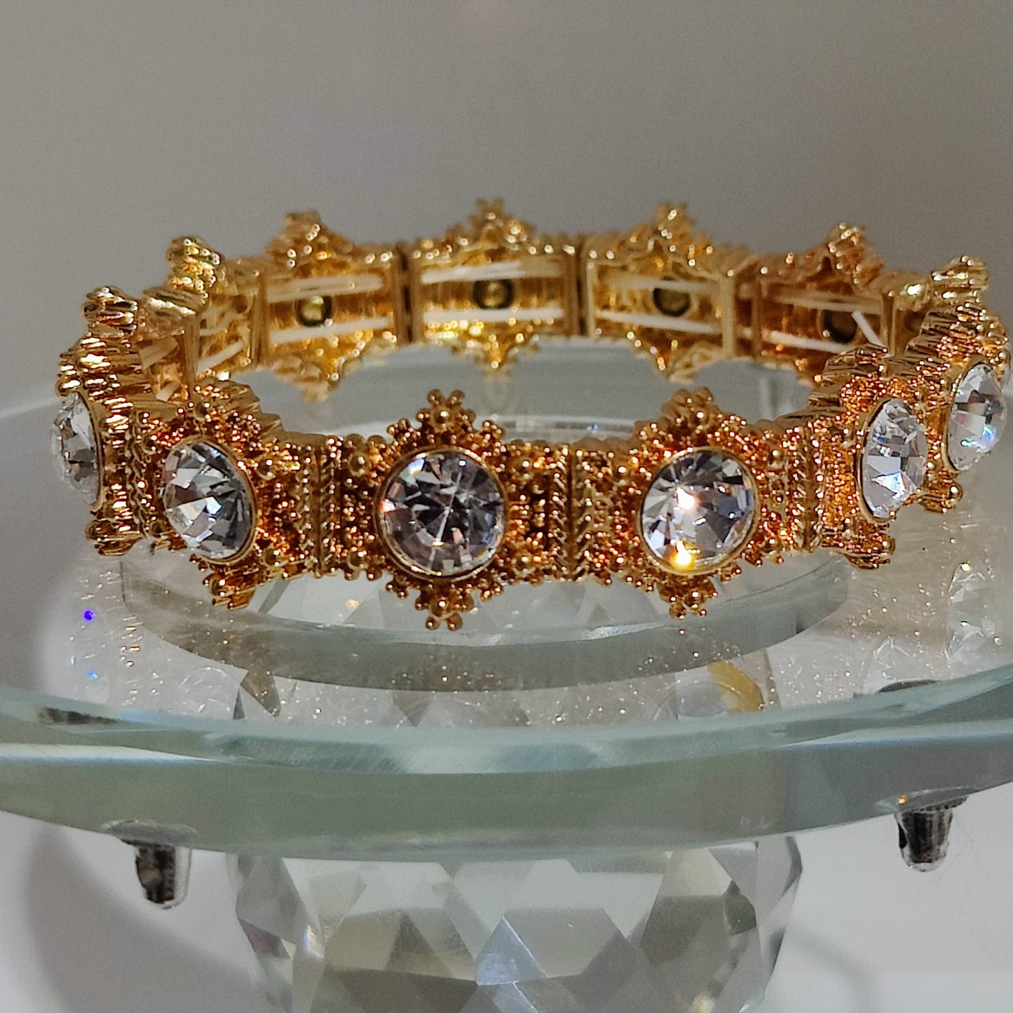 Tribal Navajo Stretch Vintage Crystal Leather Bracelets