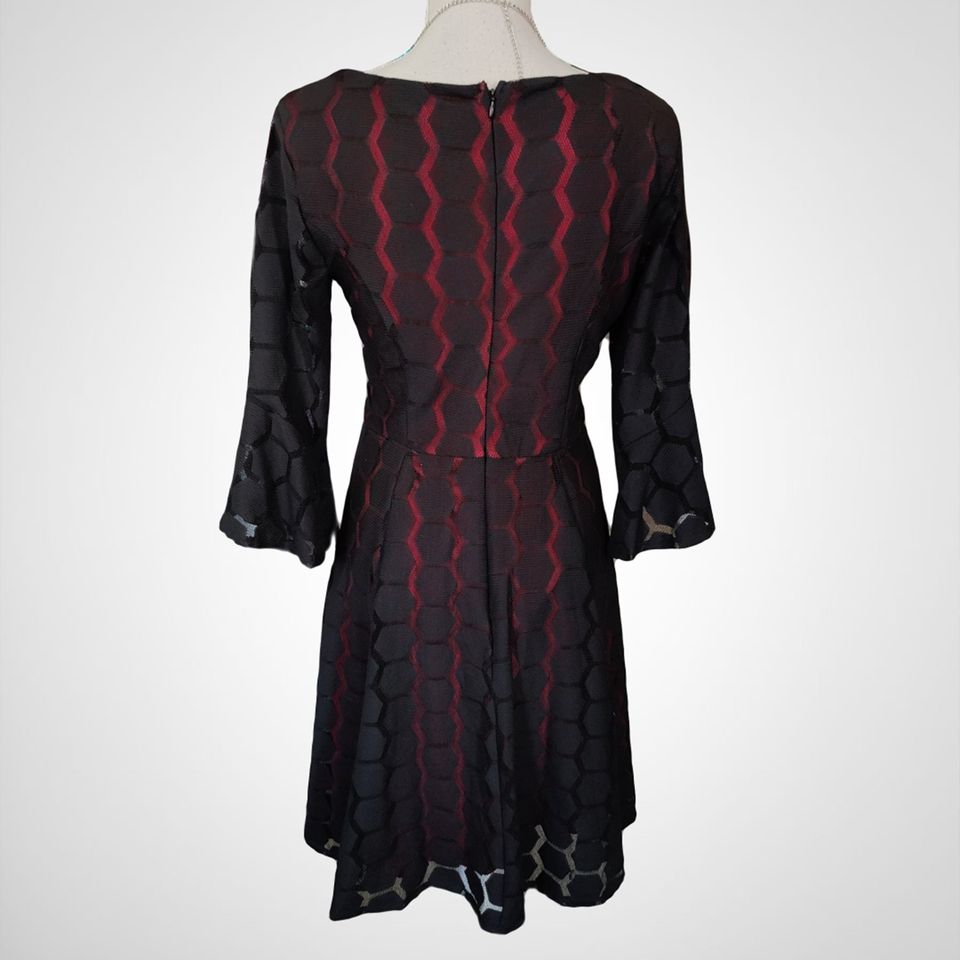 Lace Overlay 3/4 Flounce Sleeve Size 8