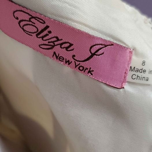 Square Neck Lined Geometric Print Fit and Flare Dress Size 8