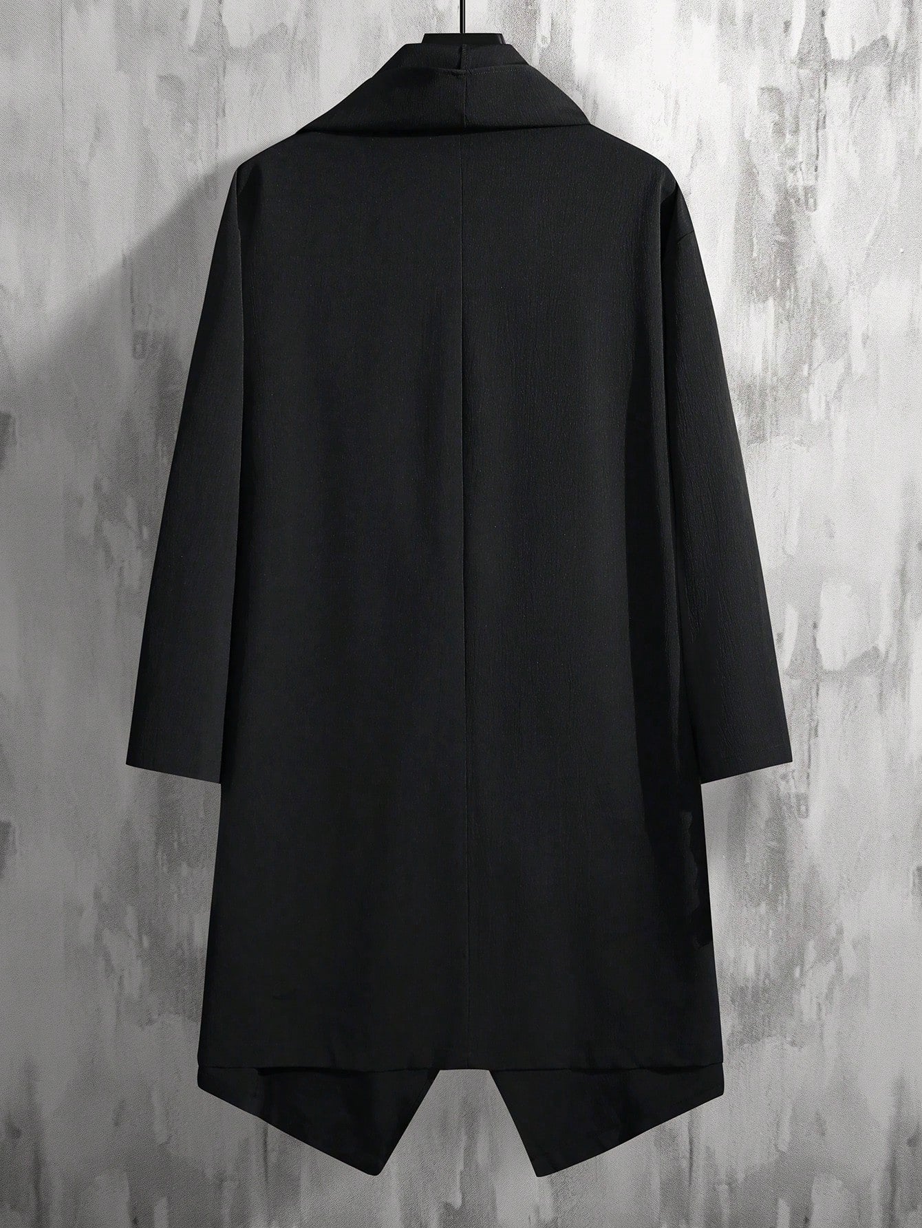 Manfinity EMRG Men Waterfall Collar Open Front Coat