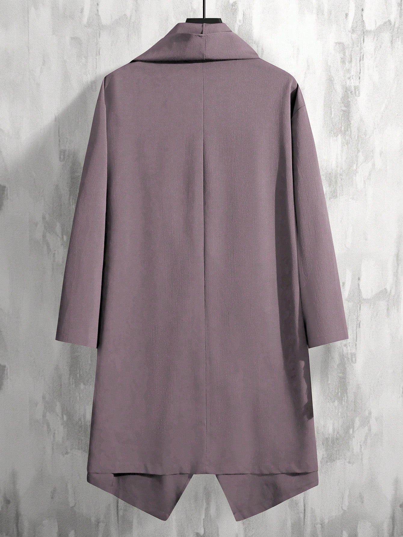 Manfinity EMRG Men Waterfall Collar Open Front Coat