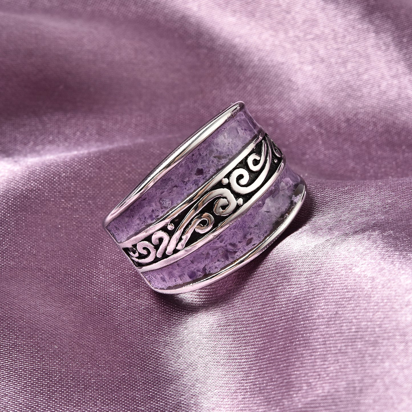 Amethyst Broad Shank Ring