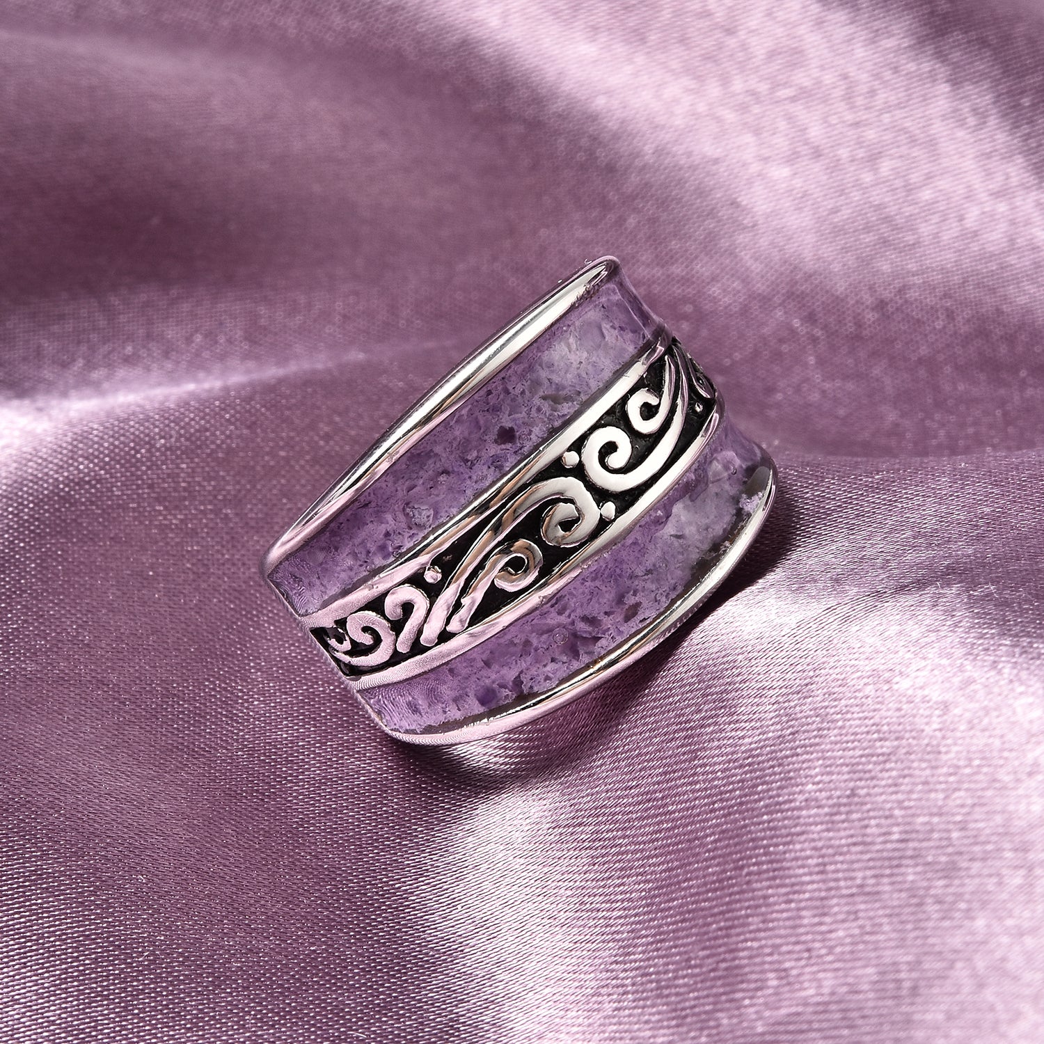 Amethyst Broad Shank Ring