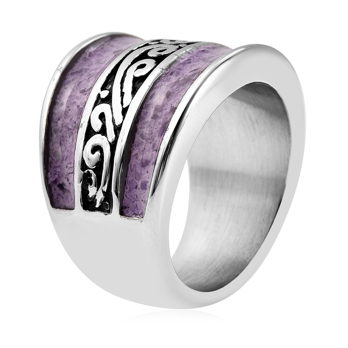 Amethyst Broad Shank Ring