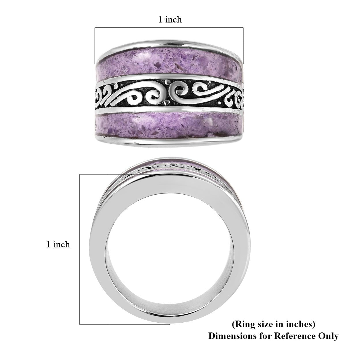 Amethyst Broad Shank Ring