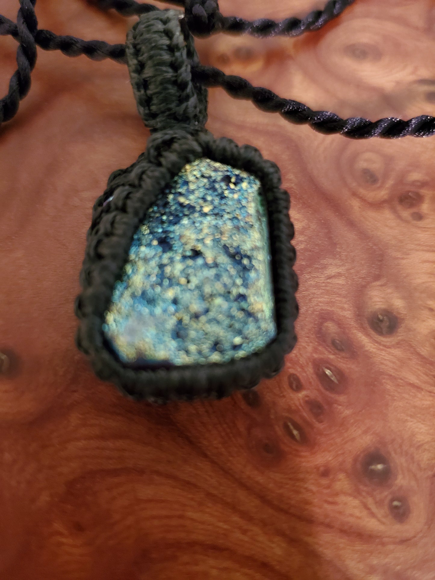 Drusy Necklace Silver Unisex - WHIMSICALIA