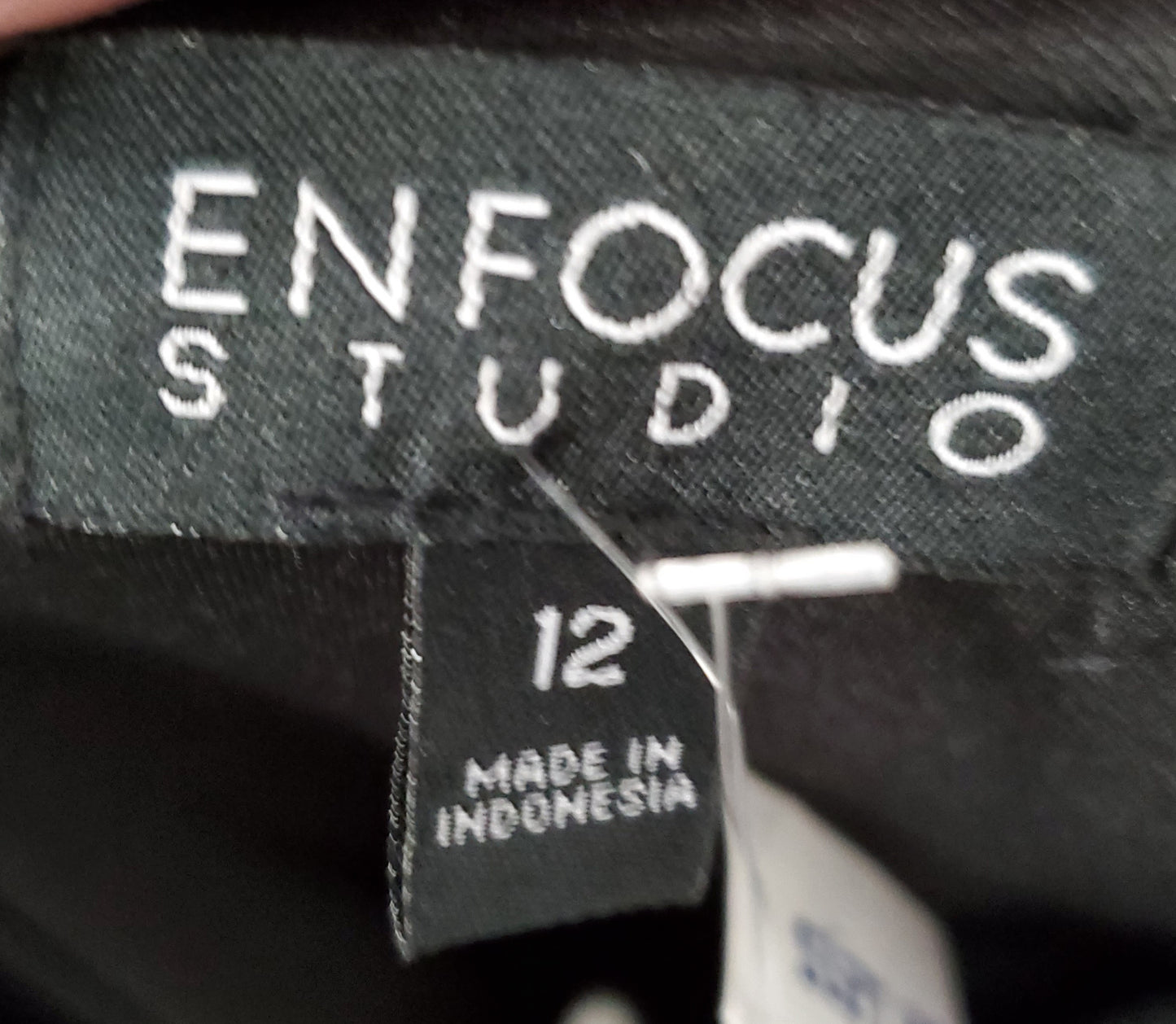 Black Lace Ruffled Front Dress Size 12