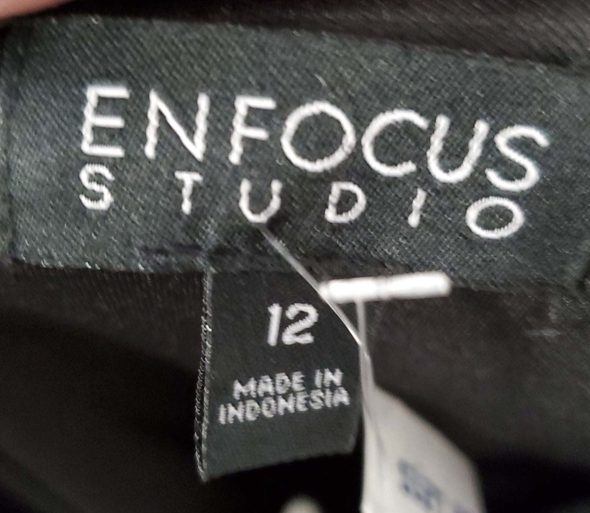 Black Lace Ruffled Front Dress Size 12