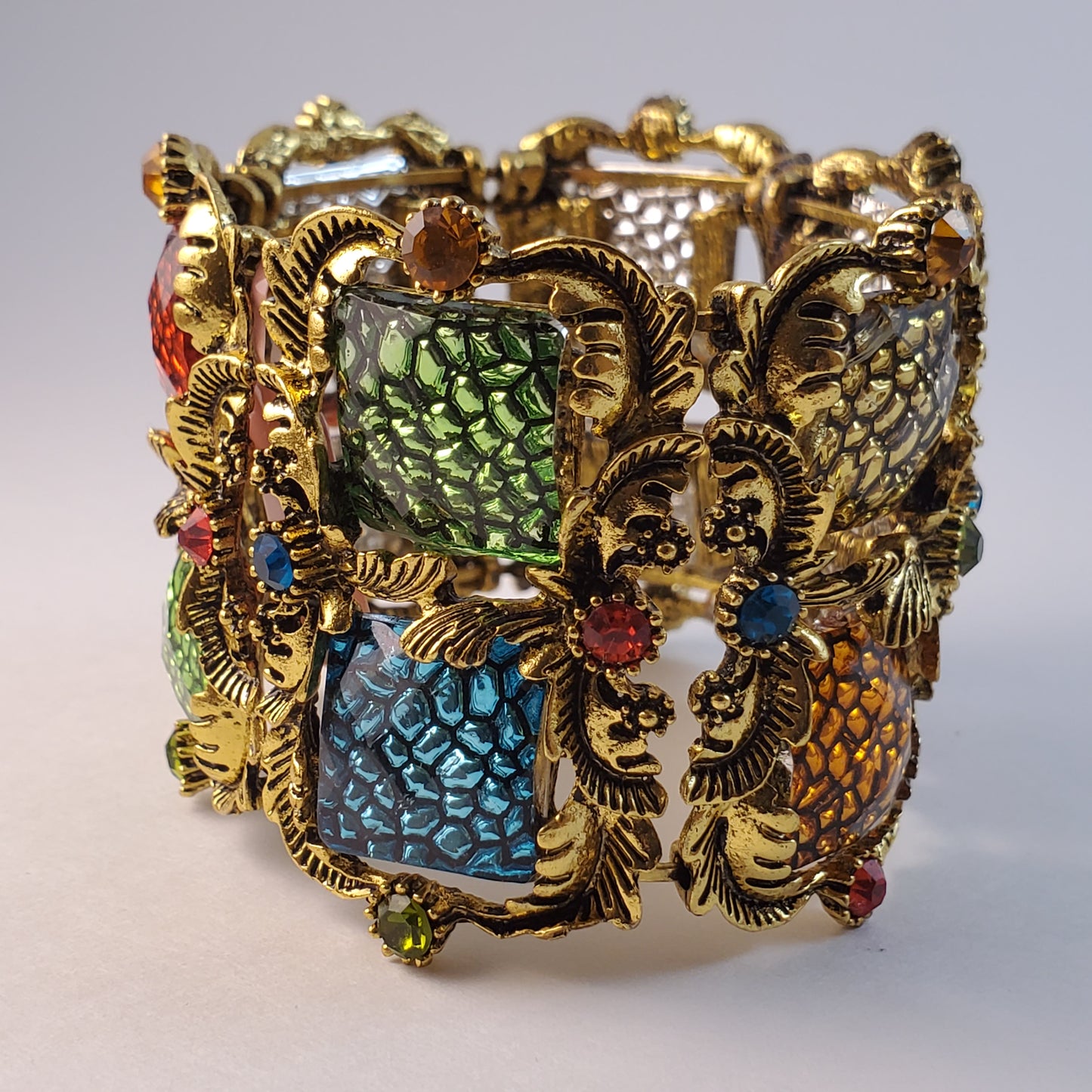 Multi Colored Abstract Bracelet