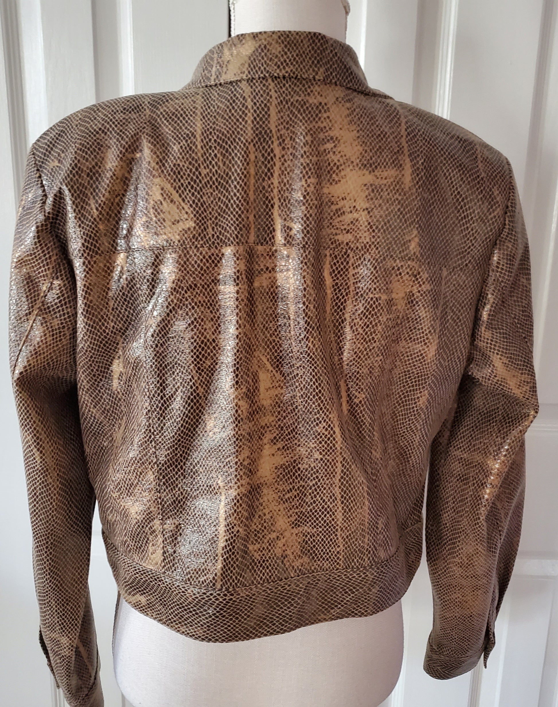 Exotic Snakeskin Print Jacket
