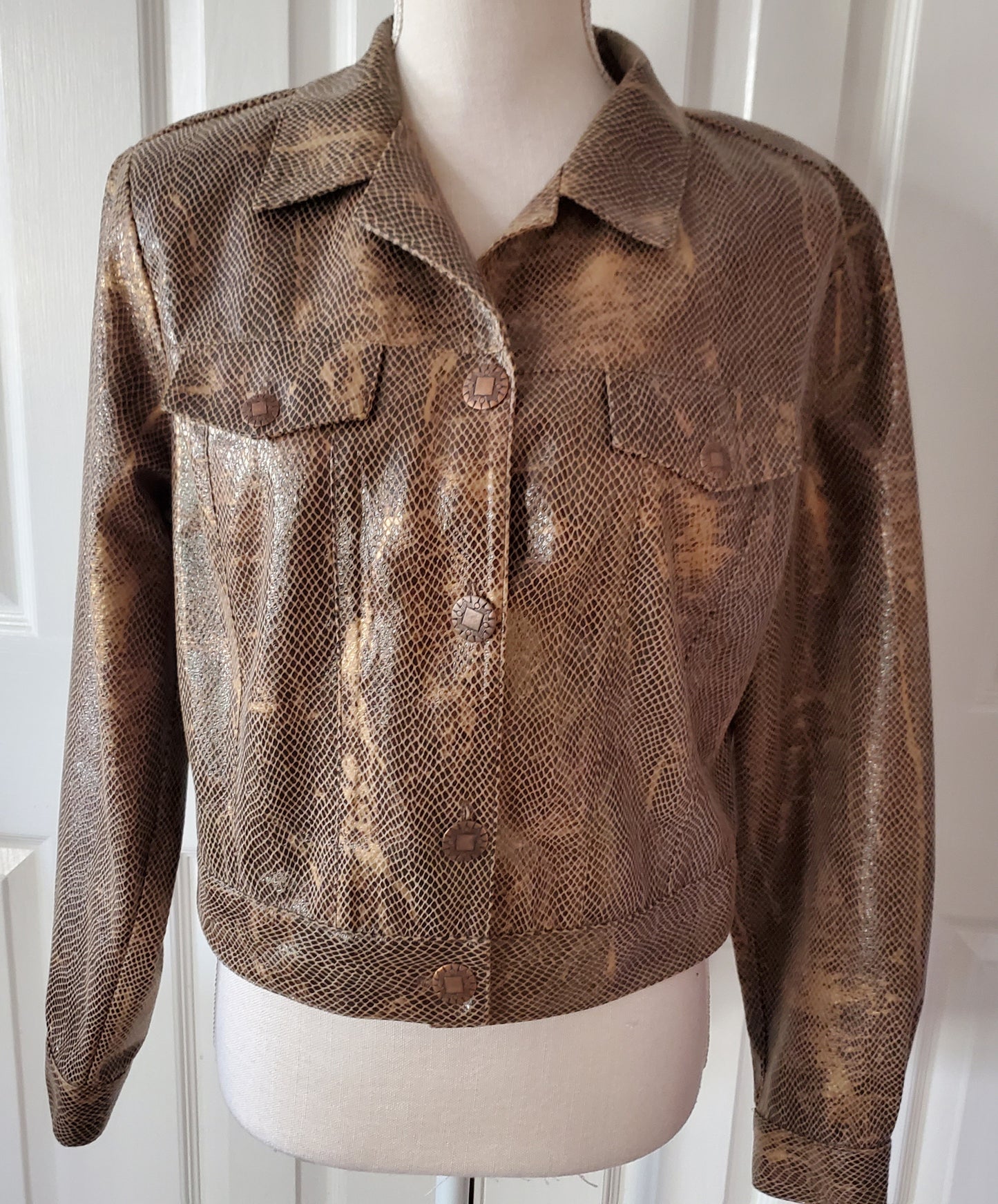 Exotic Snakeskin Print Jacket