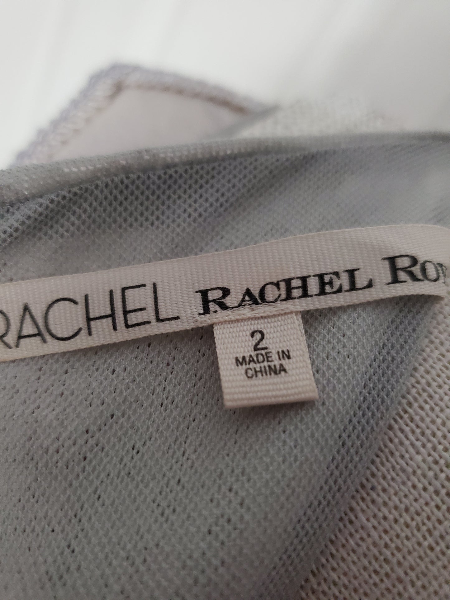 Silver Sequin Mesh Dress Size 2