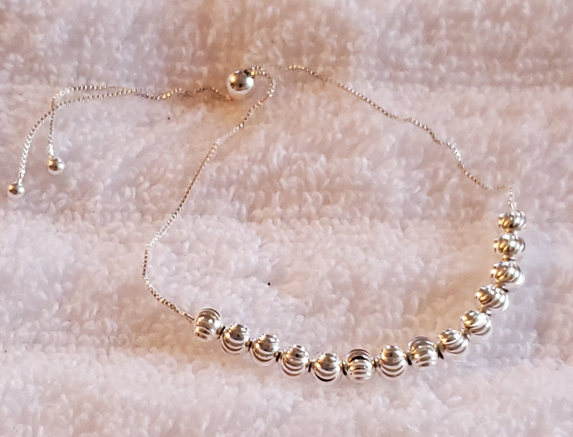 Bolo Bracelet in Sterling Silver 3.16 Grams