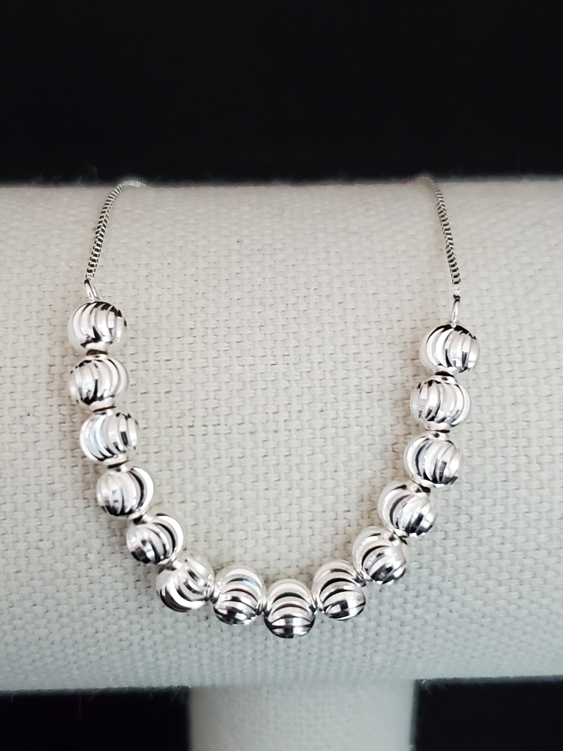 Bolo Bracelet in Sterling Silver 3.16 Grams