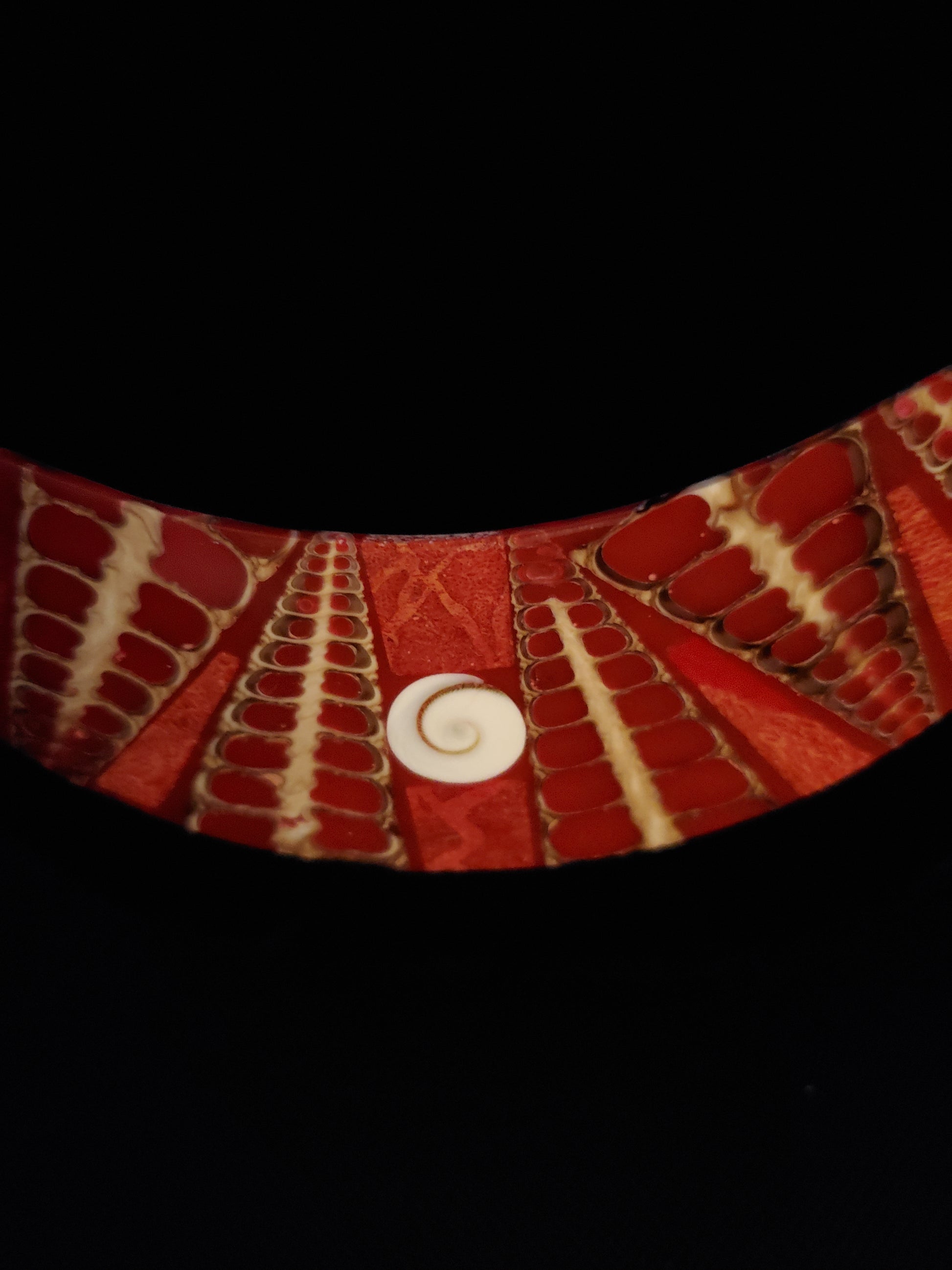 Boho Red Seed Bead Necklace