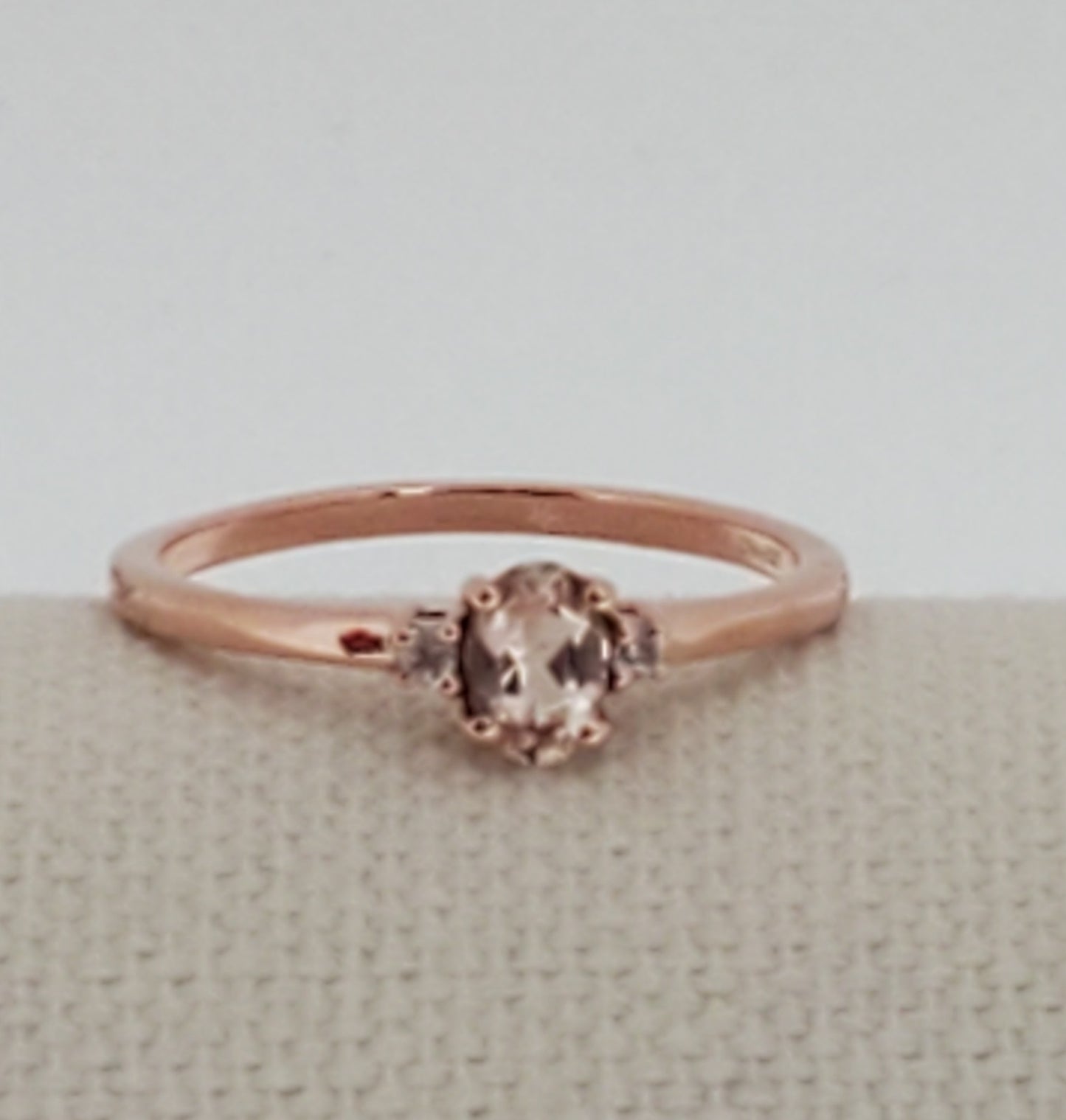 Premium Marropino Morganite Ring Size 9