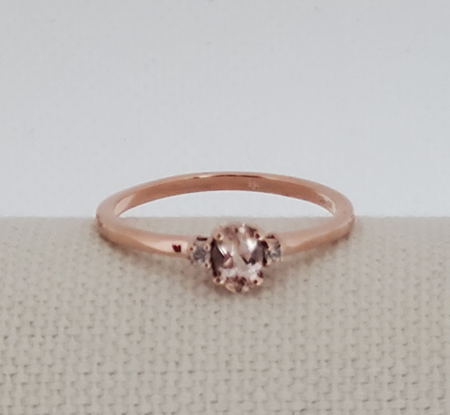 Premium Marropino Morganite Ring Size 9