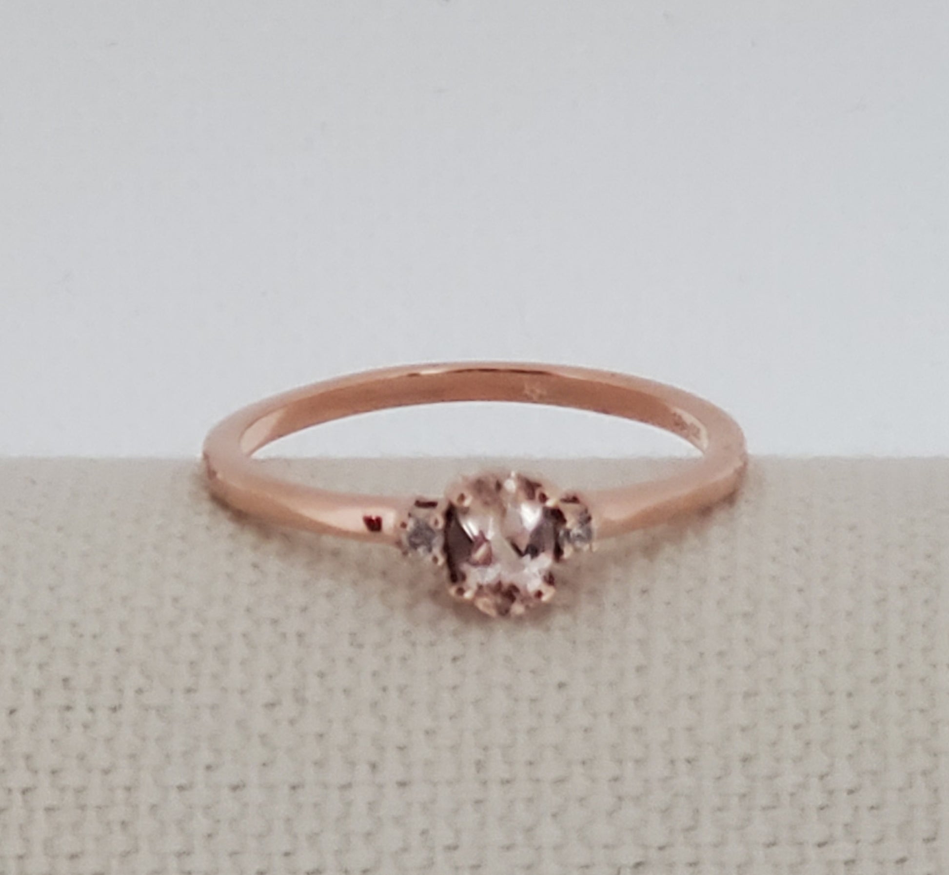 Premium Marropino Morganite Ring Size 9