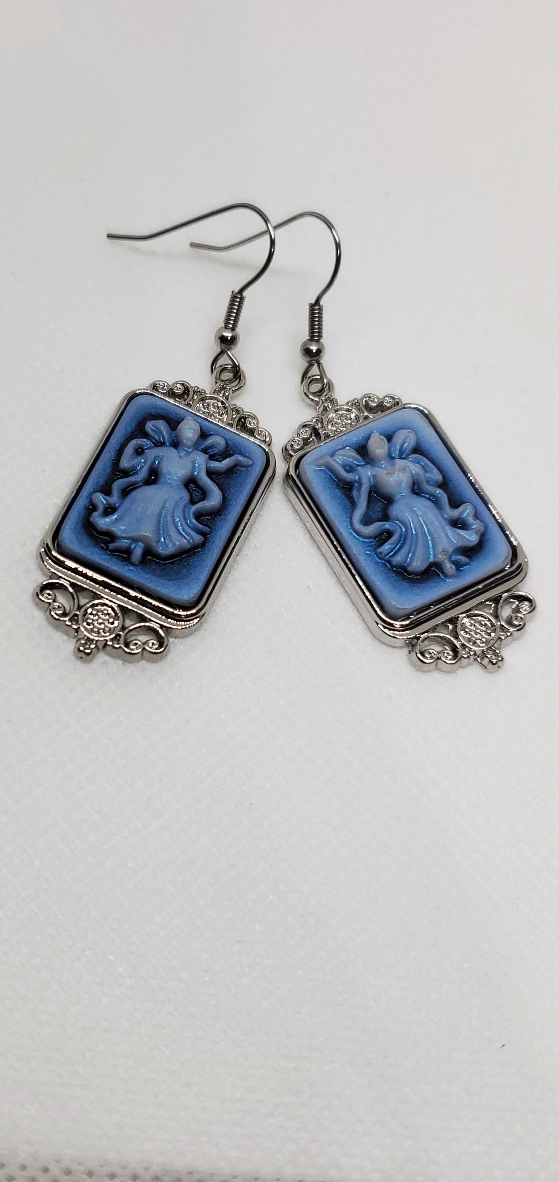 Victorian Cameo Carved Bracelet and Earrings