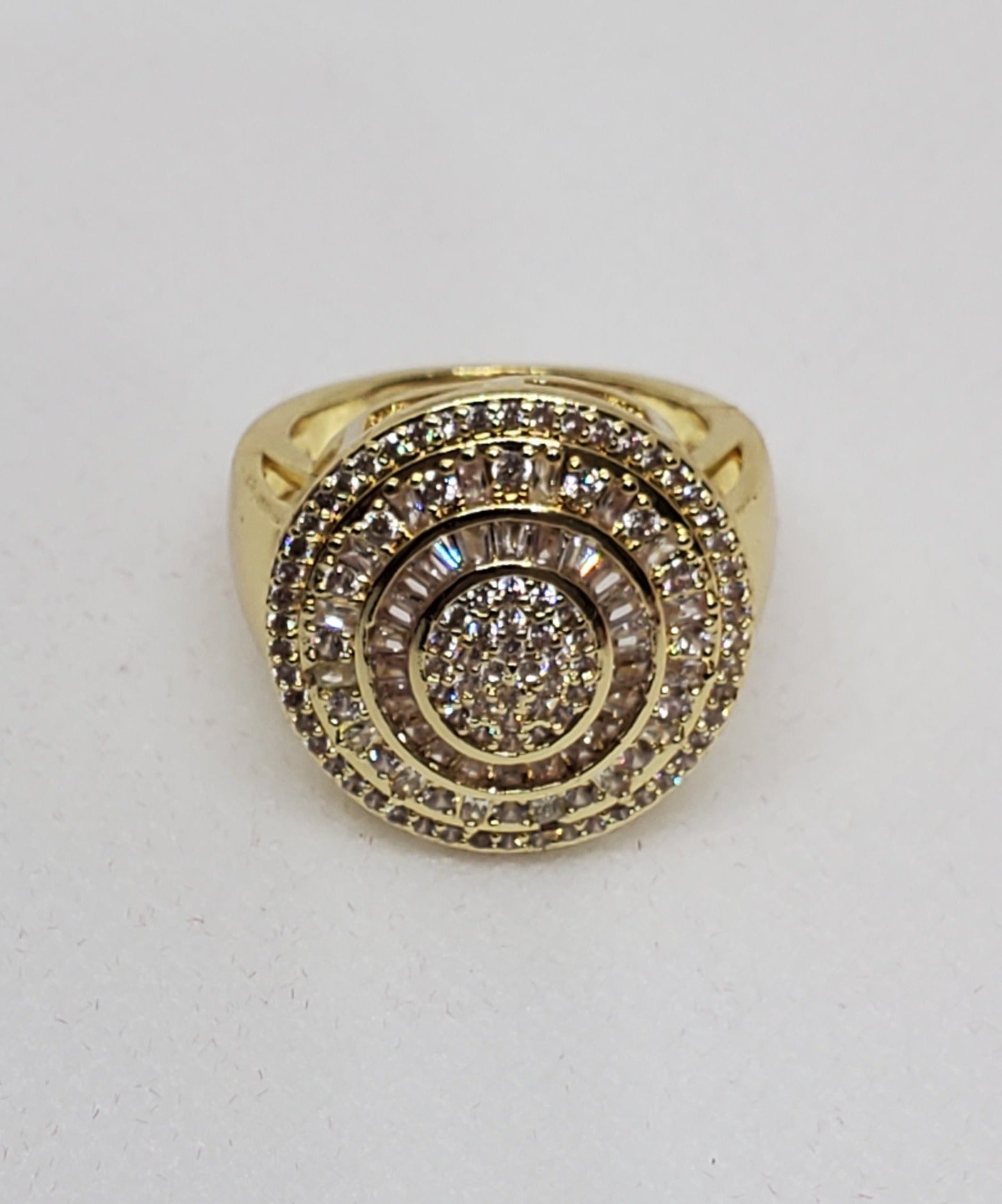 Simulated Diamond Cocktail Ring