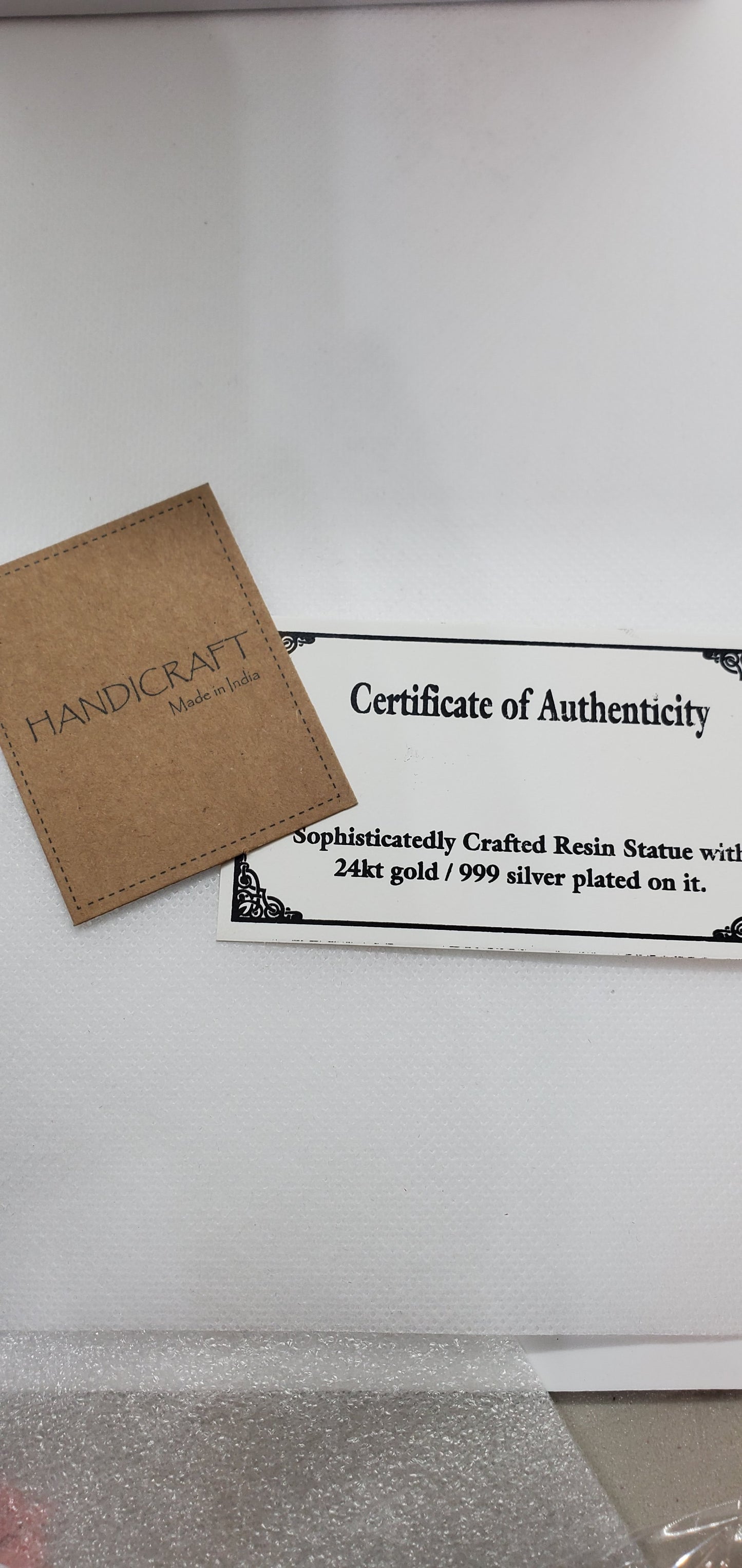 × Set of 2 Handcrafted Silver Elephant Table Décor