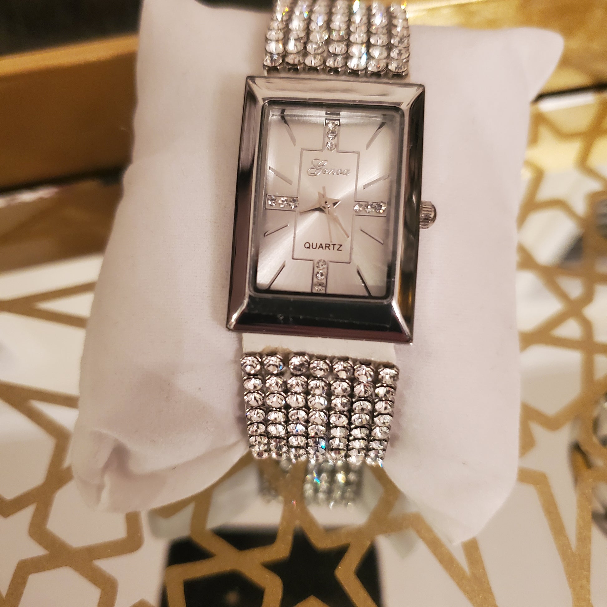 Striking, Classic and Elegant Ladies Crystal Watch