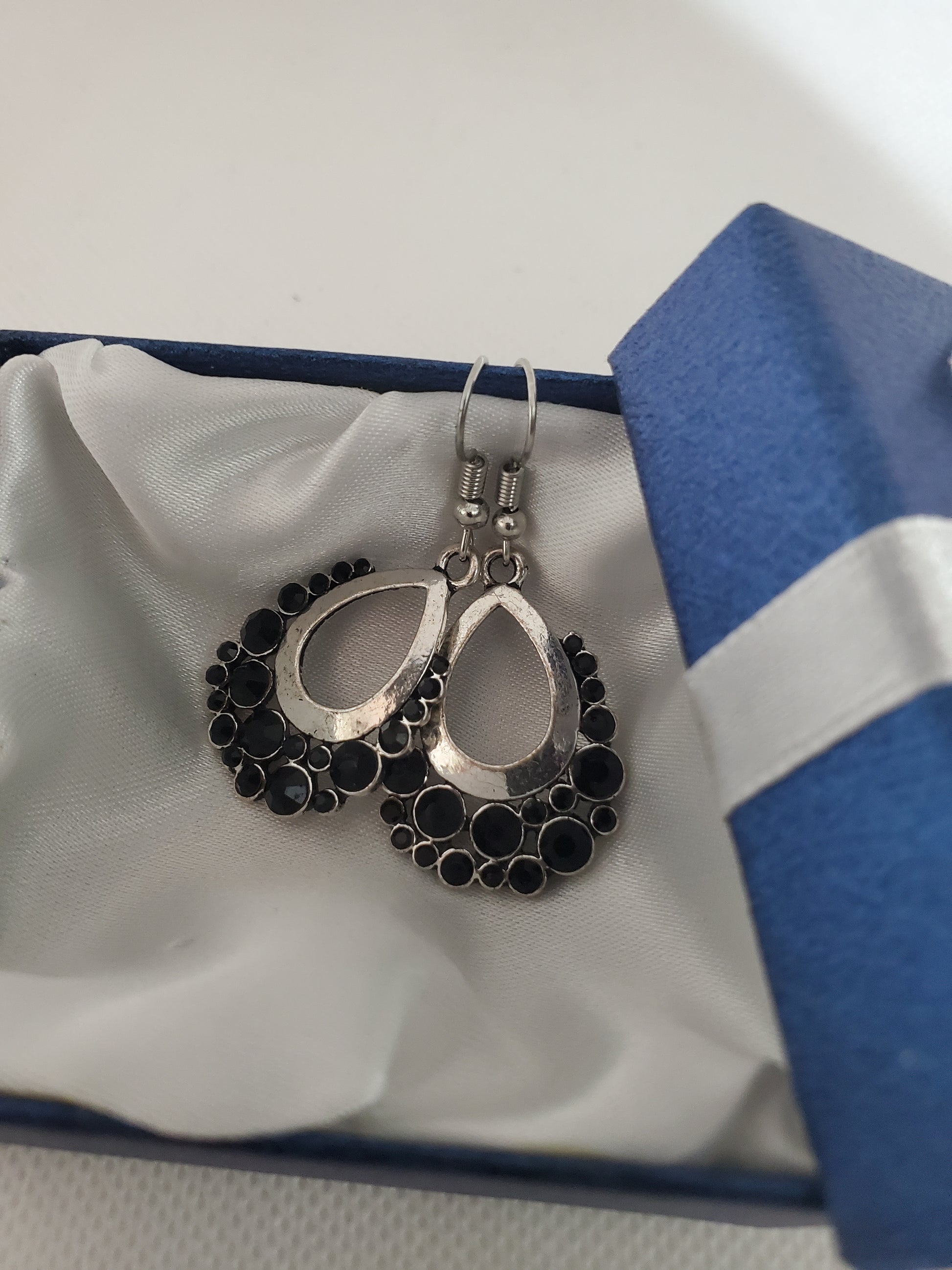 Black Spinel Earrings