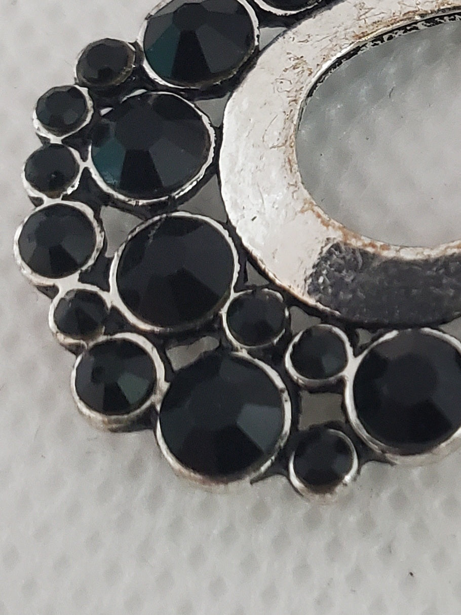 Black Spinel Earrings