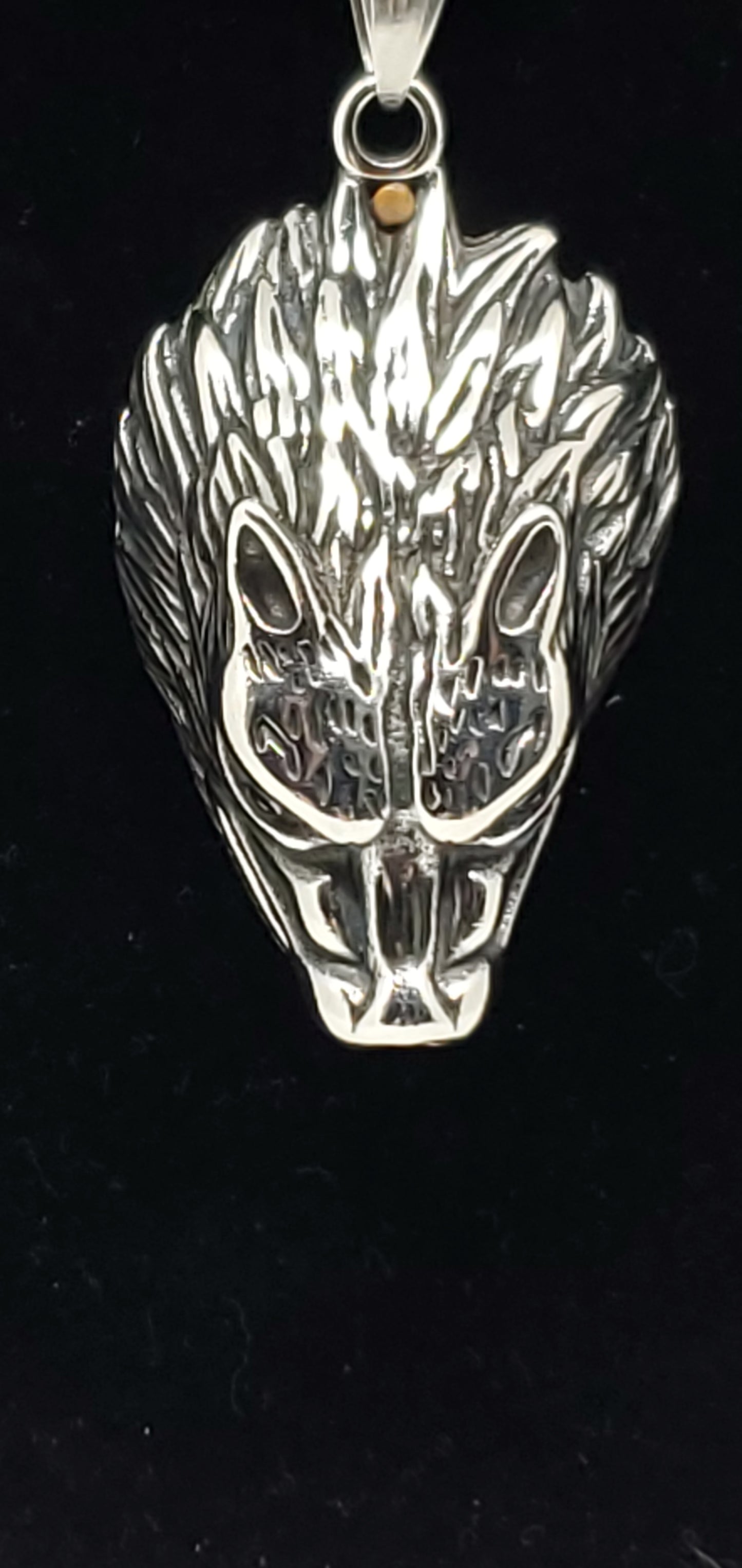 Wolf Earrings and Pendant Necklace 24 Inches