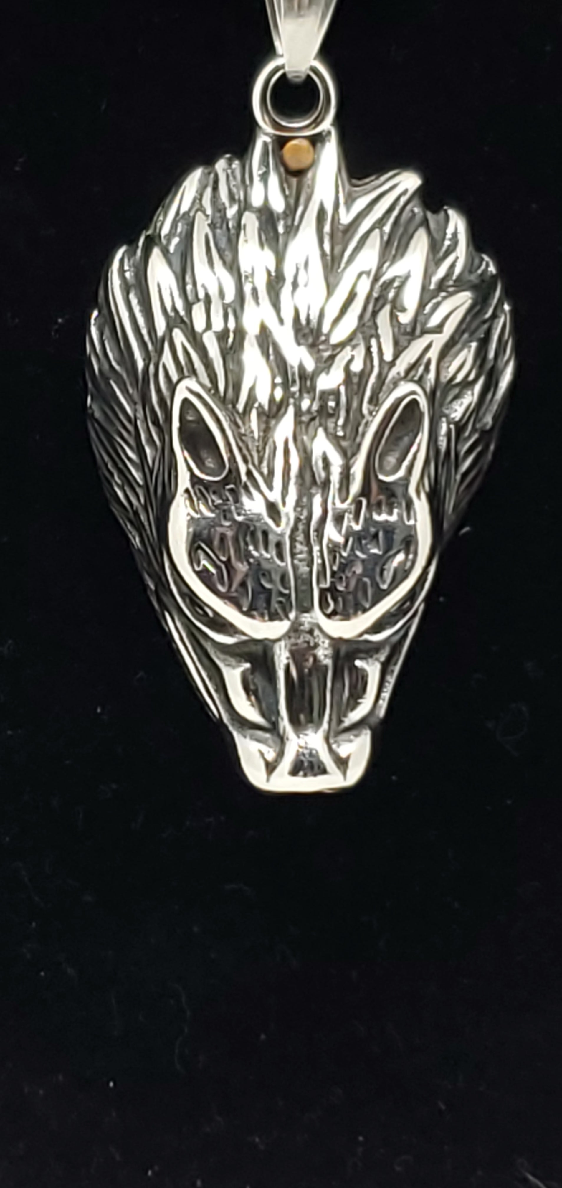 Wolf Earrings and Pendant Necklace 24 Inches