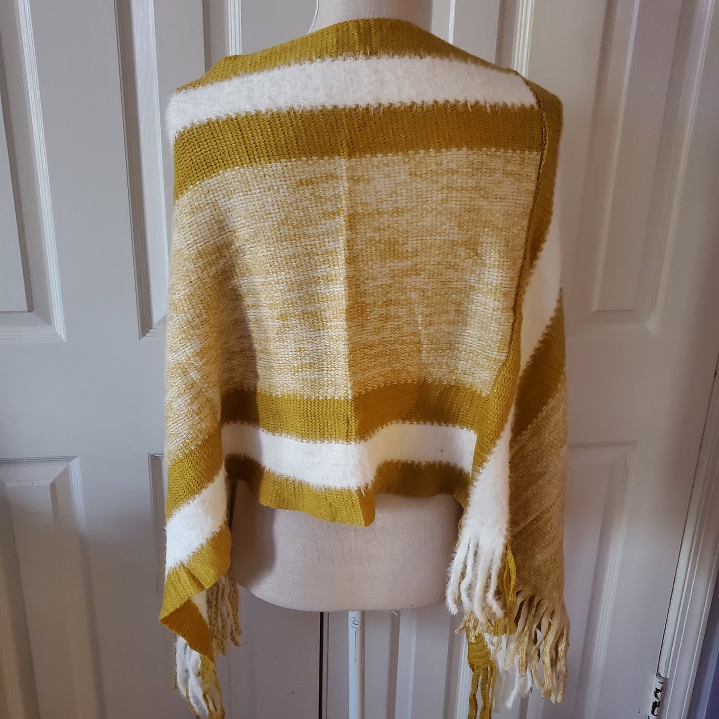 Women's Striped Poncho New
