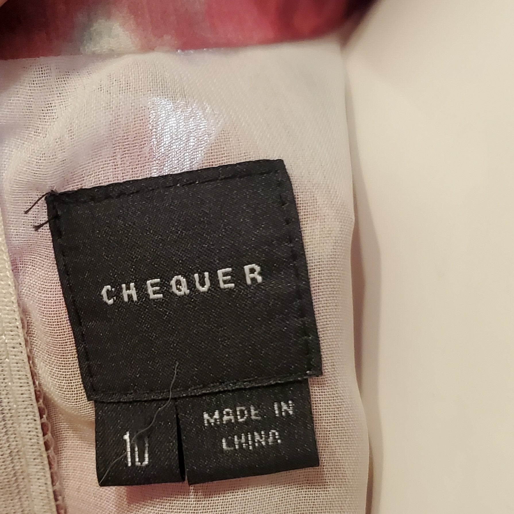 Vintage Chequer Pink and Yellow Ruffled Dress - Size 10