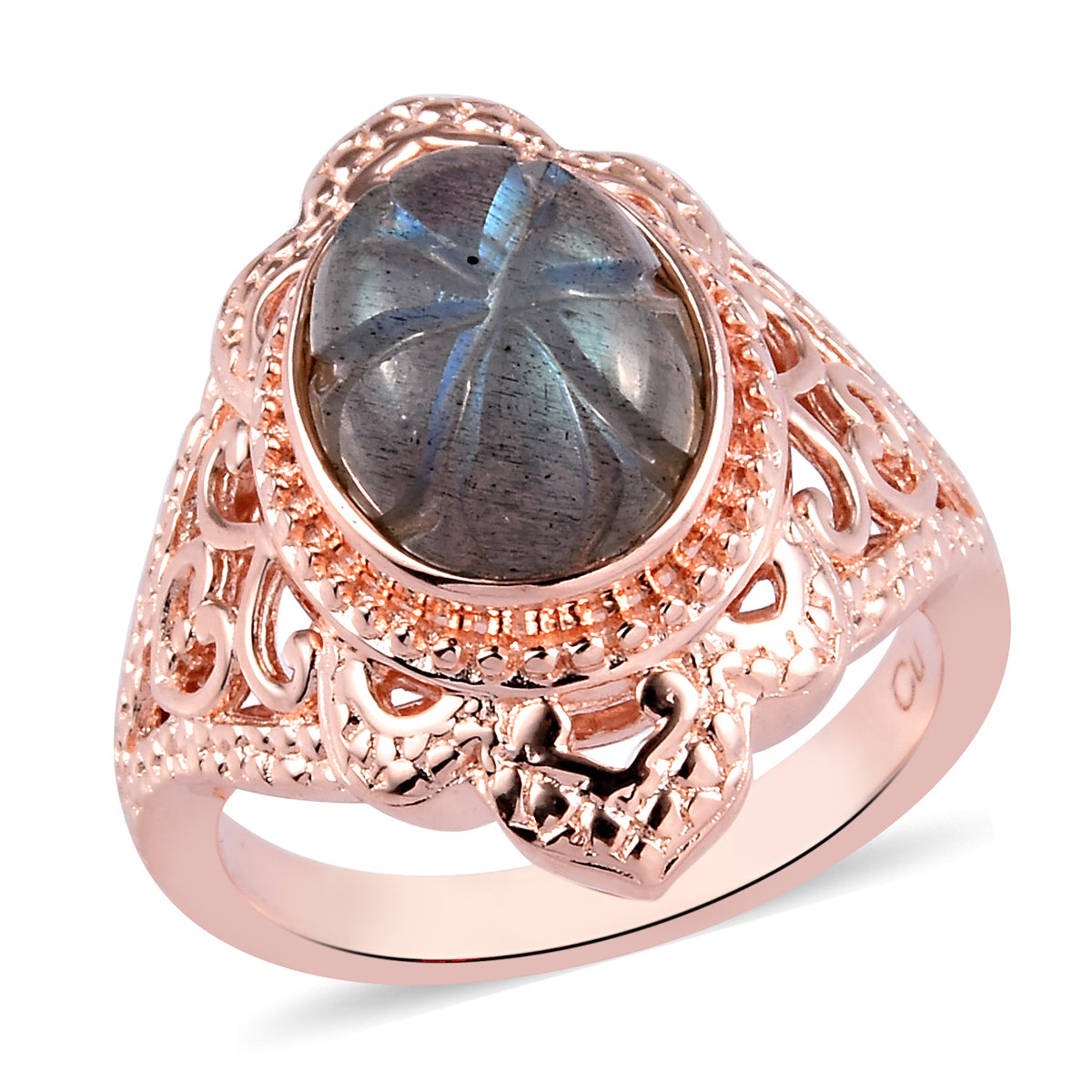 Malagasy Labradorite Ring  (Size 7,  8)