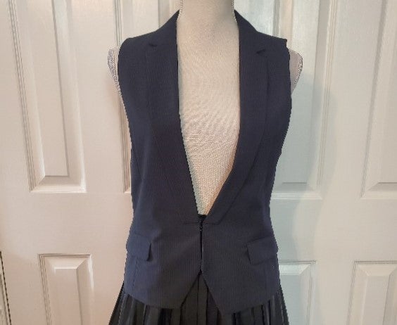 Black Vegan Leather Pleated Skirt