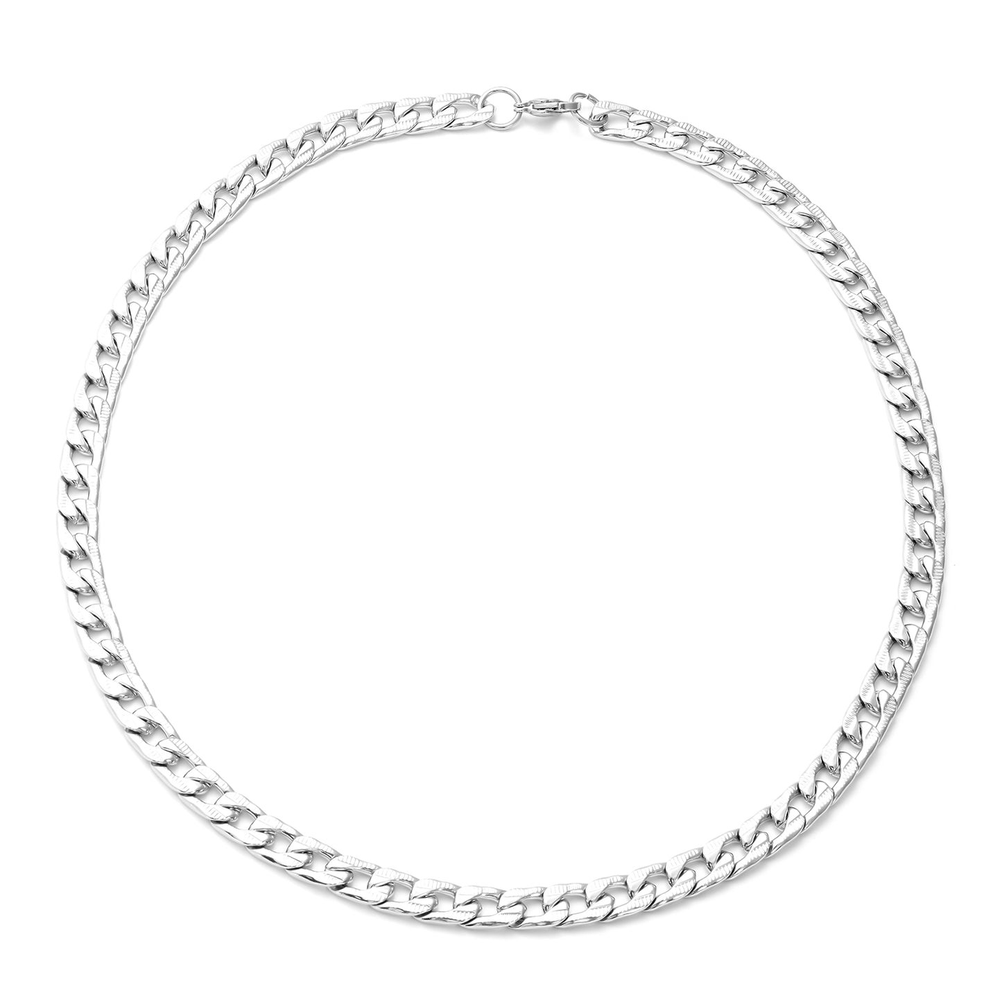 Stylish Curb Bracelet and Necklace