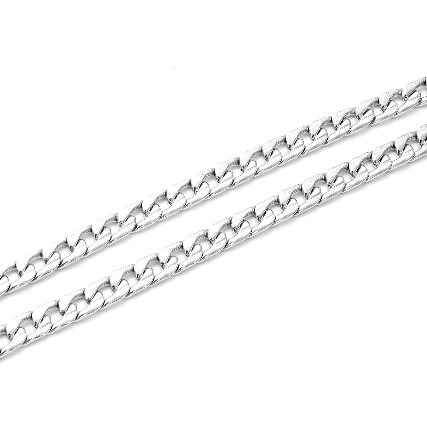 Stylish Curb Bracelet and Necklace