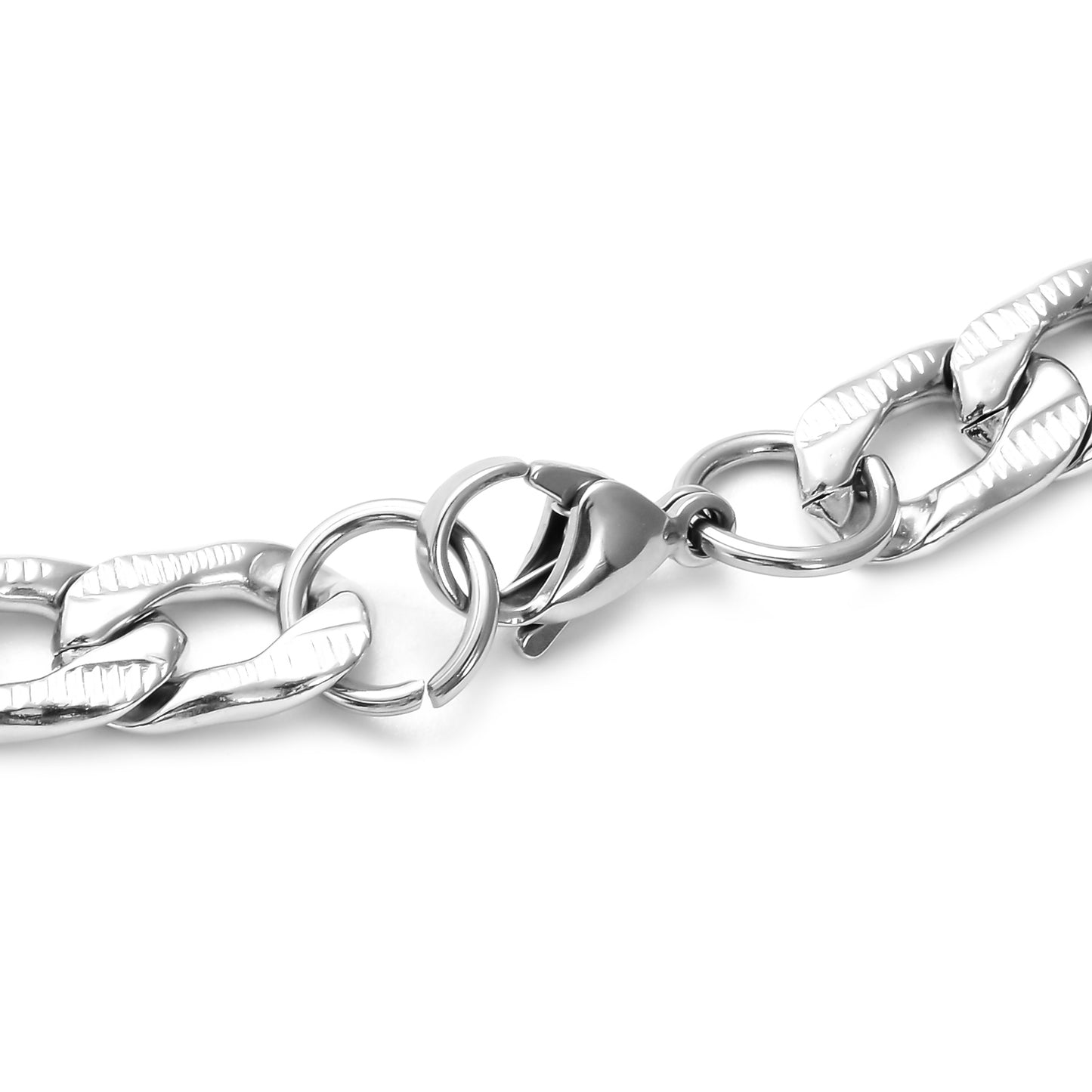 Stylish Curb Bracelet and Necklace