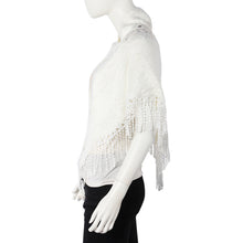 Load image into Gallery viewer, Women&#39;s Stylish White Lightweight Sequin Embellished Shawl

